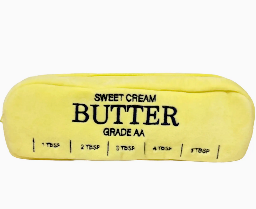 Butter Bag Plush Zip Pouch Sweet Cream Pencil Case - SLI