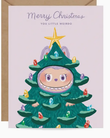 Labubu Weirdo Christmas Card