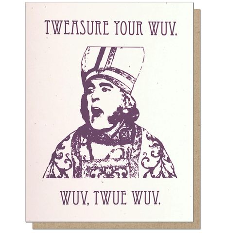 Twue Wuv Wedding Card