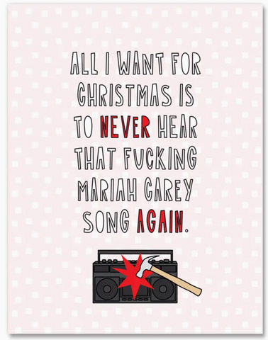  Mariah Carey Song Christmas Card