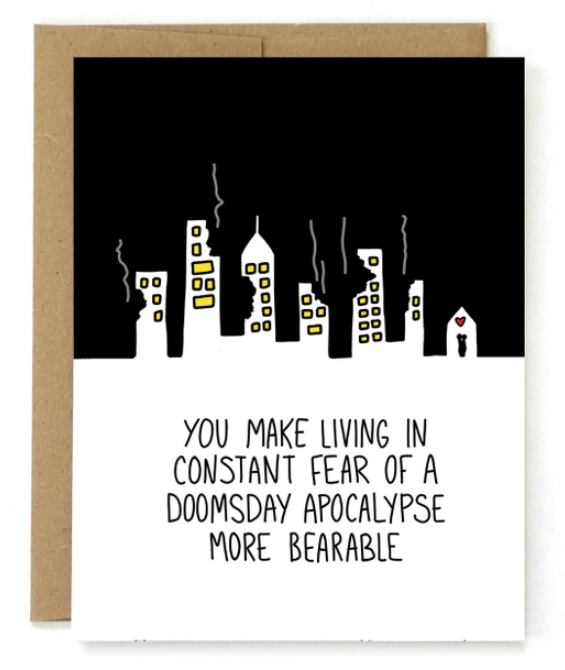 Bearable Doomsday Apocalypse Card - Steel Petal Press