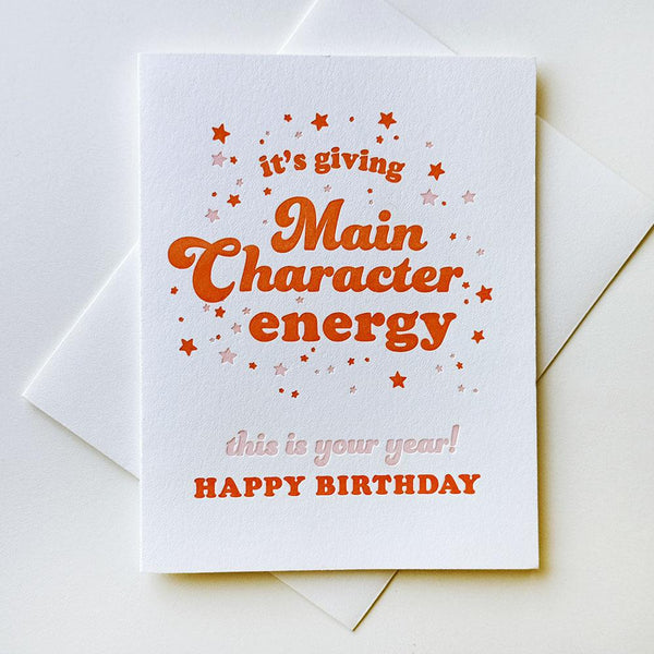 Main Character Birthday Card 