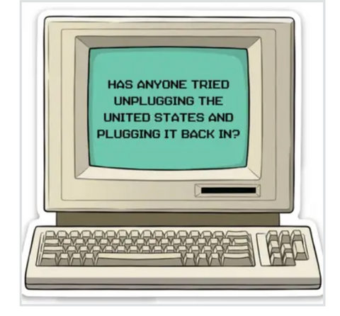 Unplug USA Sticker