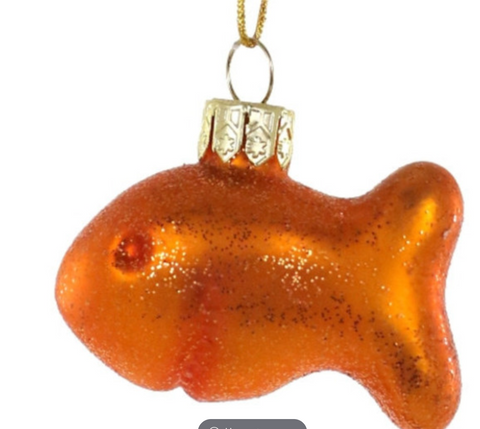 Gold Fish Cracker Ornament