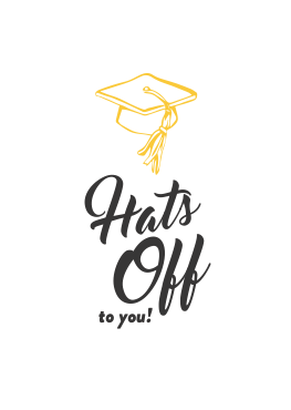 Hats Off Grad Card 