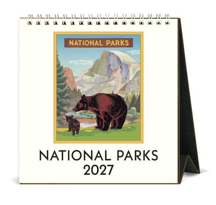 2027 Cavallini Desk Calendar National Parks