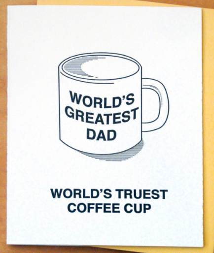 Worlds Greatest Dad Mug Card