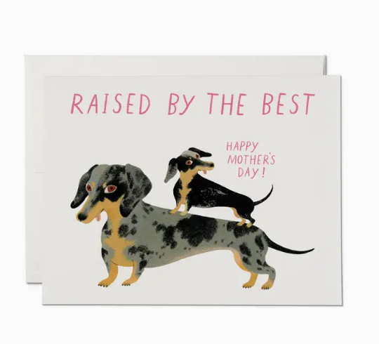 Raised By The Best Mother's Day Card