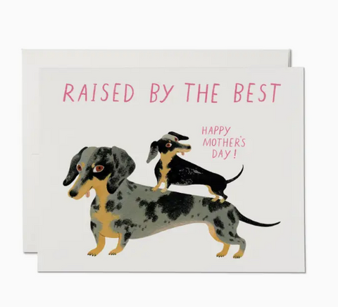 Raised By The Best Mother's Day Card