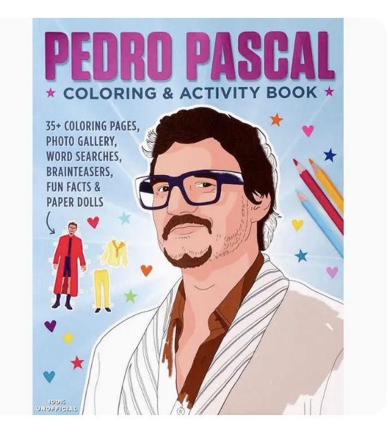 Pedro Pascal Coloring Book 
