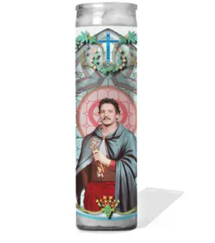Pedro Pascal Prayer Candle 