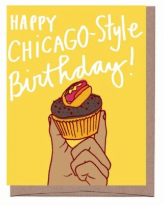 Chicago Style Birthday Hotdog Card