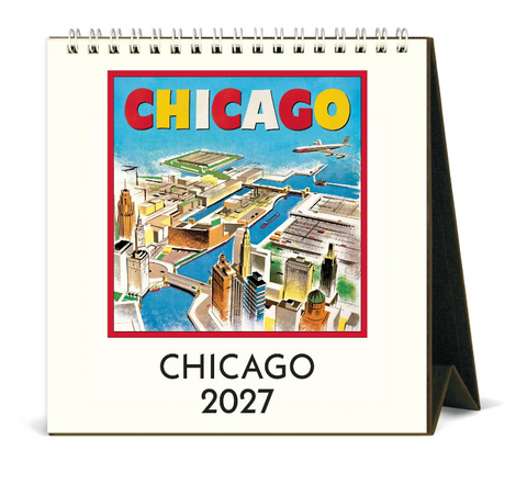 2027 Cavallini Desk Calendar Chicago