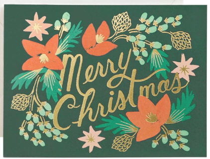 Wintergreen Wreath Christmas Card