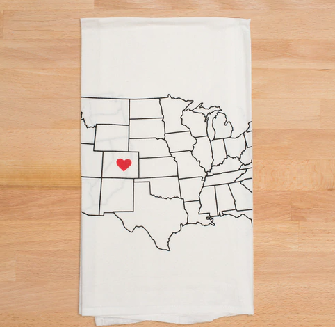 Chicago Heart Tea Towel