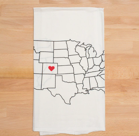 Chicago Heart Tea Towel