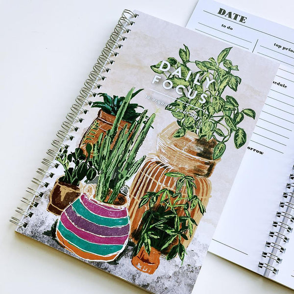 Daily Focus Houseplants Notebook