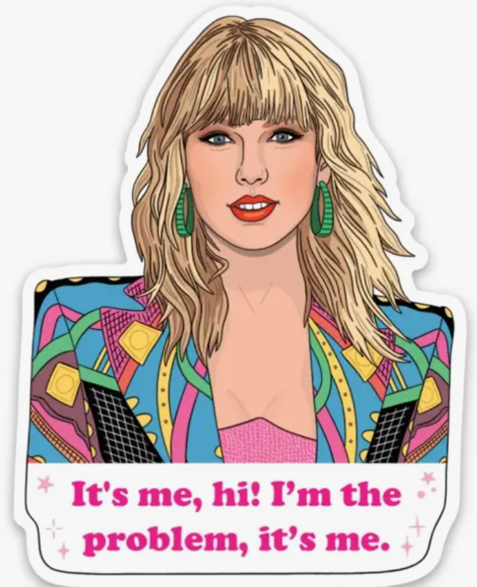 Taylor Swift Hi Sticker – Steel Petal Press