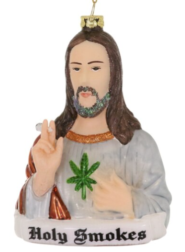 Holy Smokes Jesus Ornament