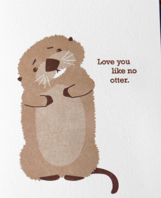 Love You Like No Otter Card 