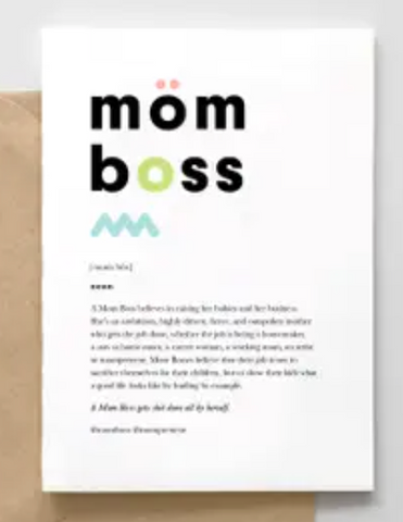 Mom Boss Card
