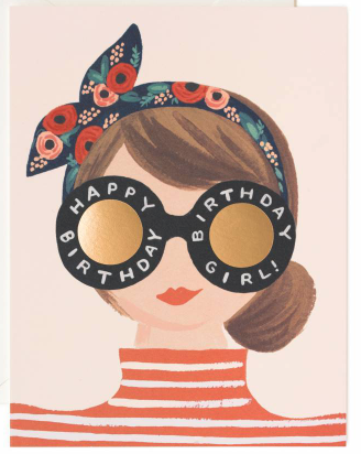 Birthday Girl Sunglasses Card