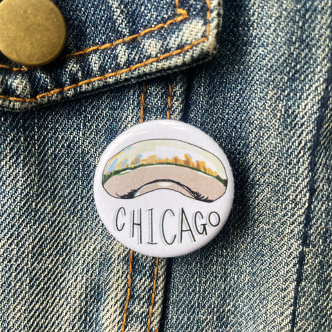 Chicago Bean Button