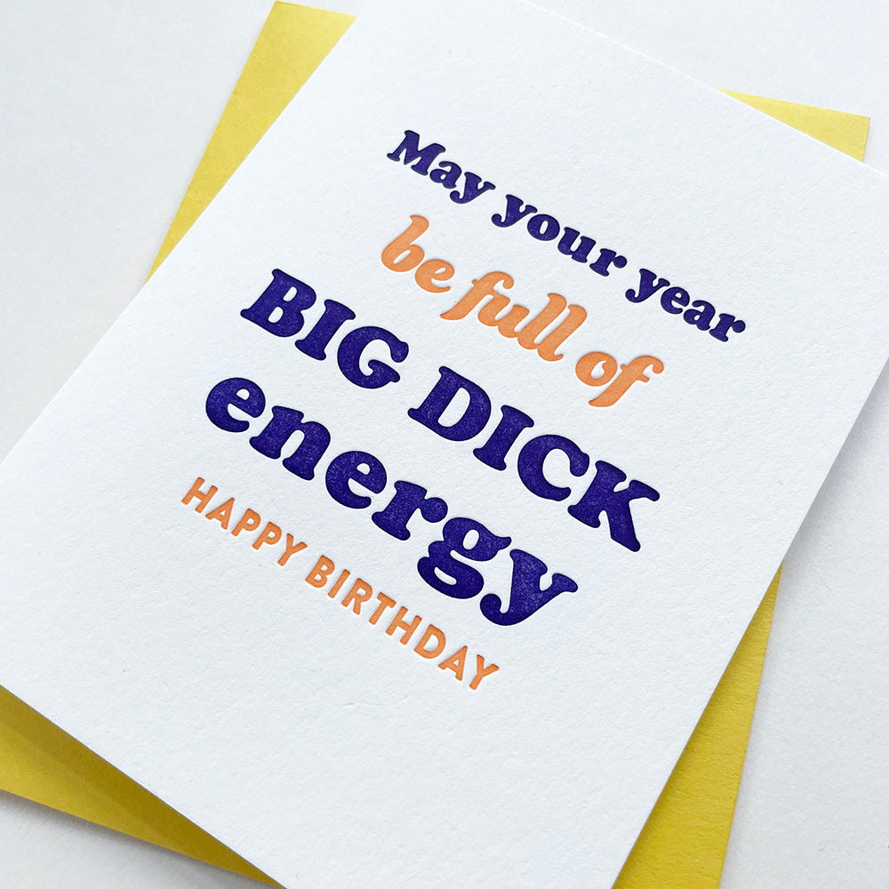 Birthday Card Big D Energy 