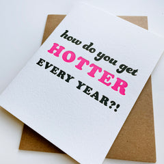 Hotter Birthday Card