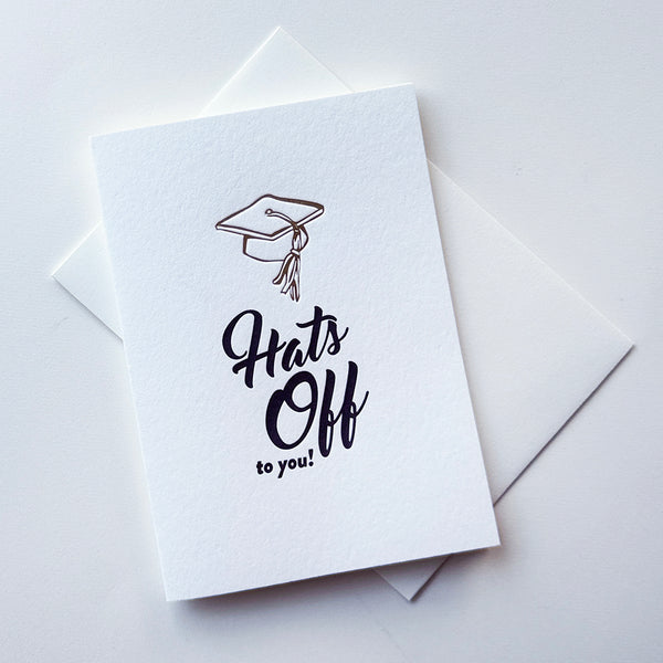 Hats Off Grad Card