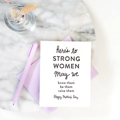 Strong Mother's Card