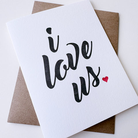 I Love Us Card