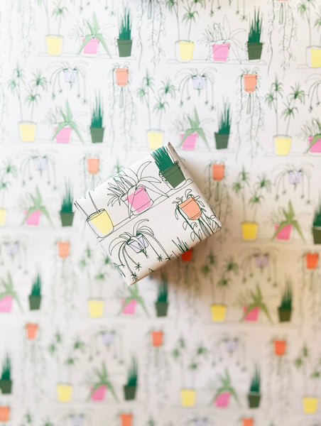 House Plants Wrapping Paper - Steel Petal Press