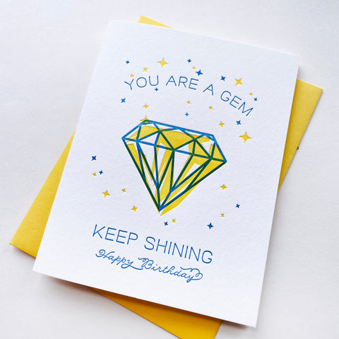 You're a Gem Birthday Card