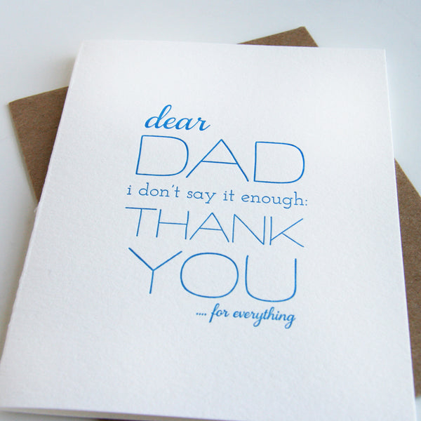 Dad Thanks Father's Day Card