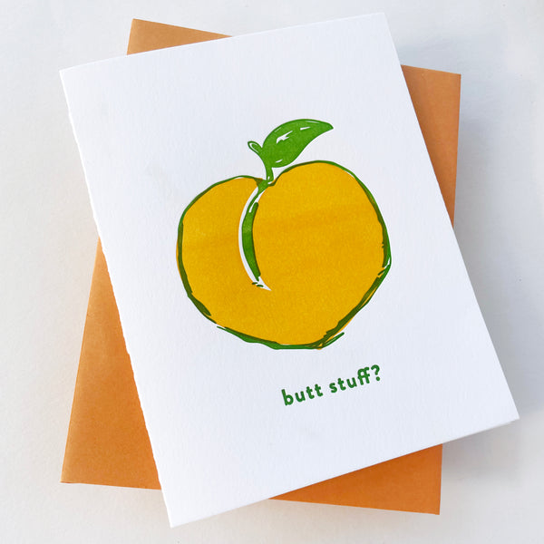 Peach Butt Love Card