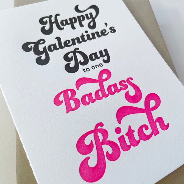 Badass Galentine Card