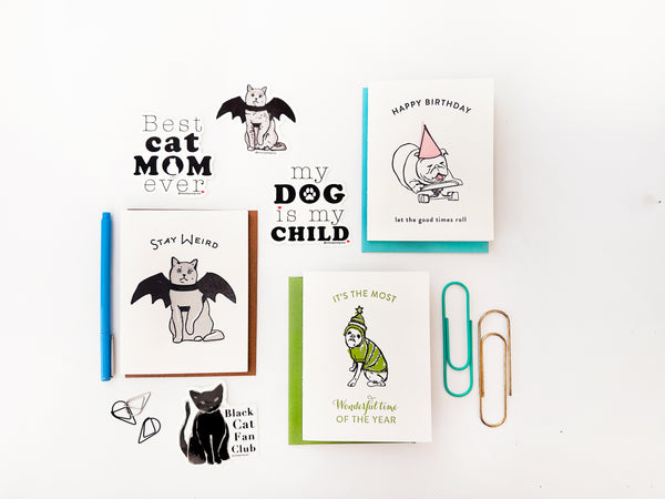 SPP pet cards and stickers
