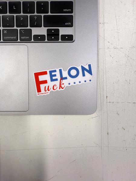Felon Die-Cut Sticker – Steel Petal Press
