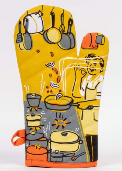 Man With A Pan Oven Mitt