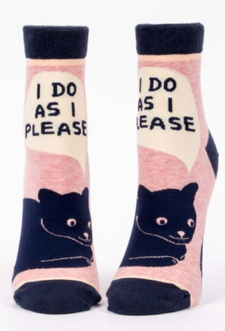 Do As I Please Cat Socks