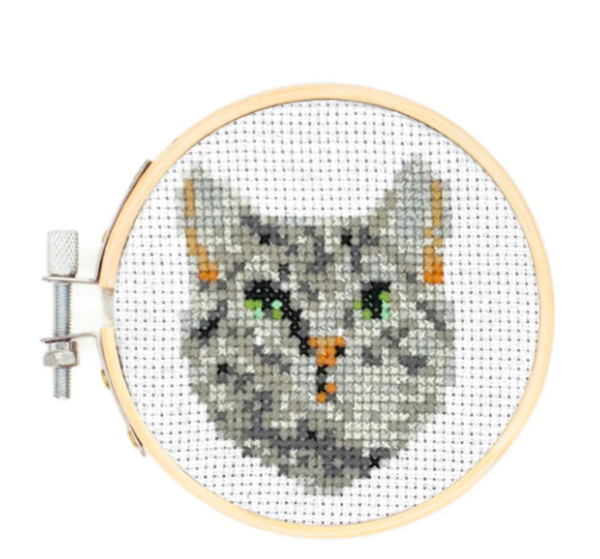 Mini Cat Embroidery Kit 