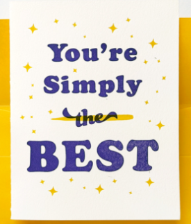 Simply The Best Card