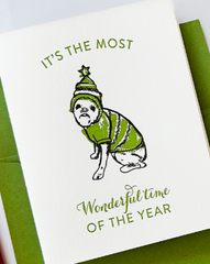 Wonderful Time Xmas Dog Card