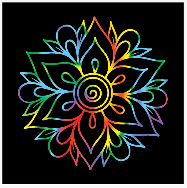 Scratch And Sketch Metallic Art Tiles