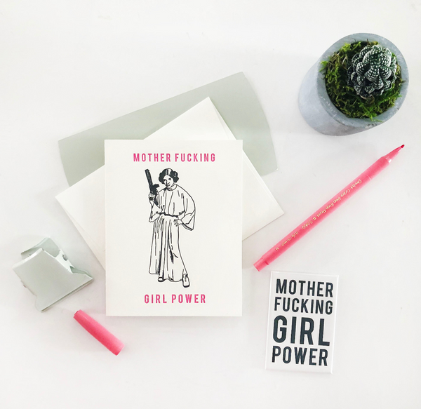 MF Girl Power Magnet and Card