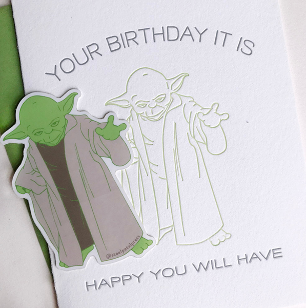 Yoda Sticker and Card