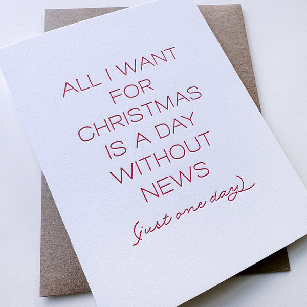 No News Christmas Card