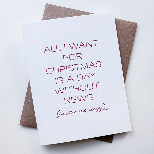 No News Christmas Card