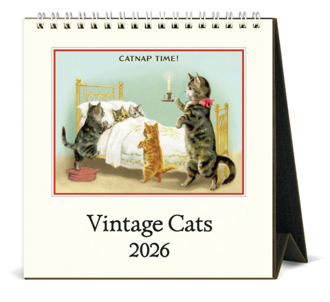 2026 Desk Calendar Vintage Cats 